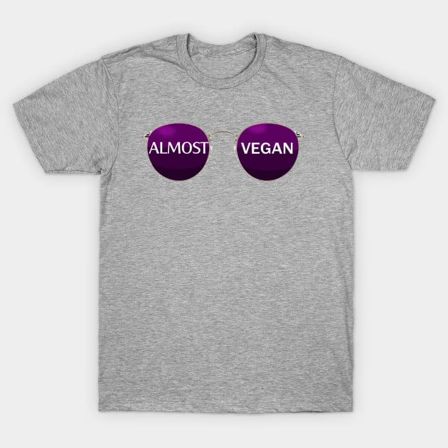 Almost Vegan - Glasses T-Shirt by retoddb